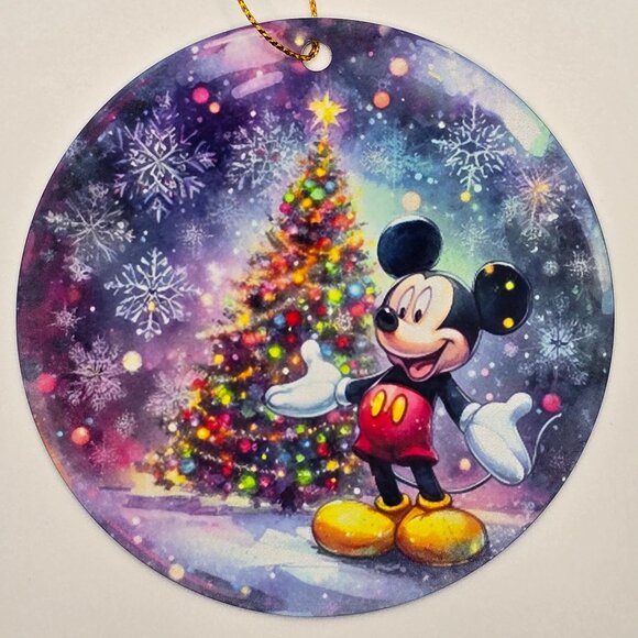 Mickey Mouse Christmas Metal Ornament - Picture 1 of 1